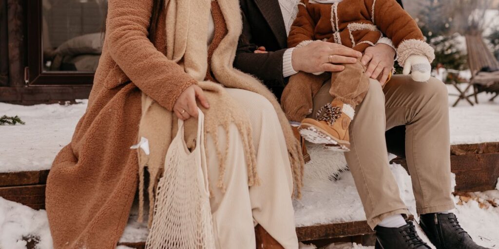 tamanho certo de roupas de inverno para crianças