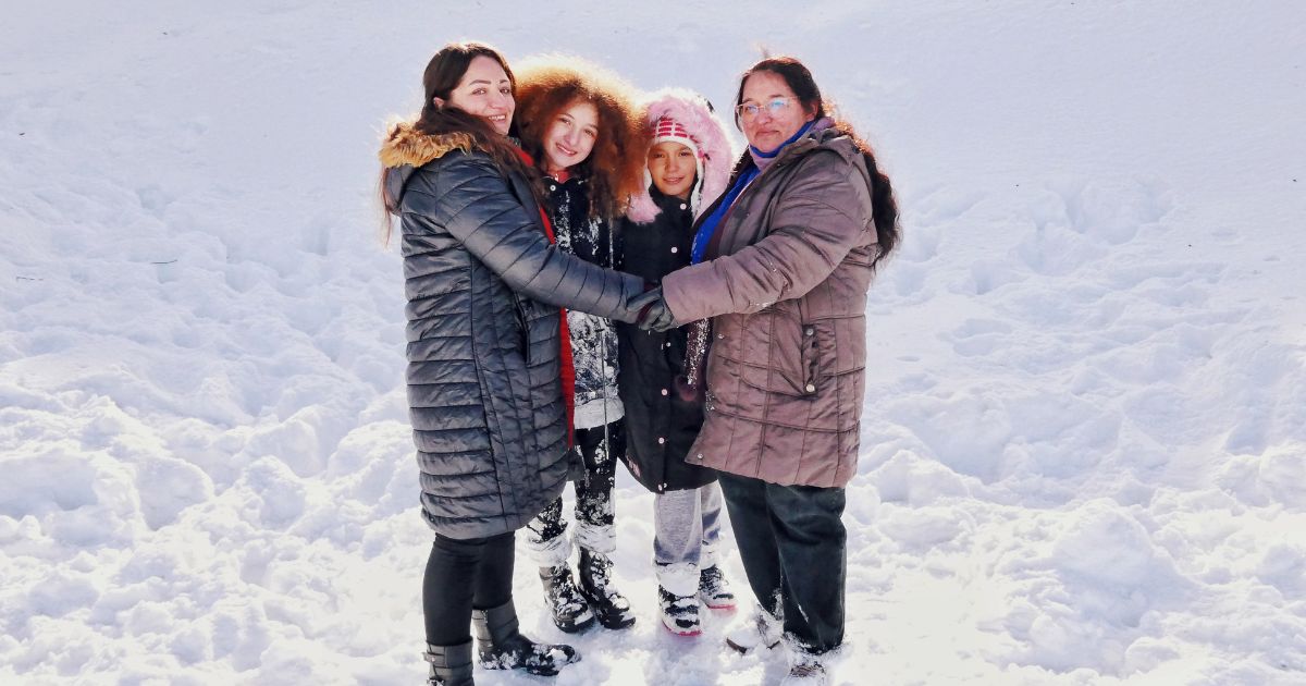 mala para viagem na neve